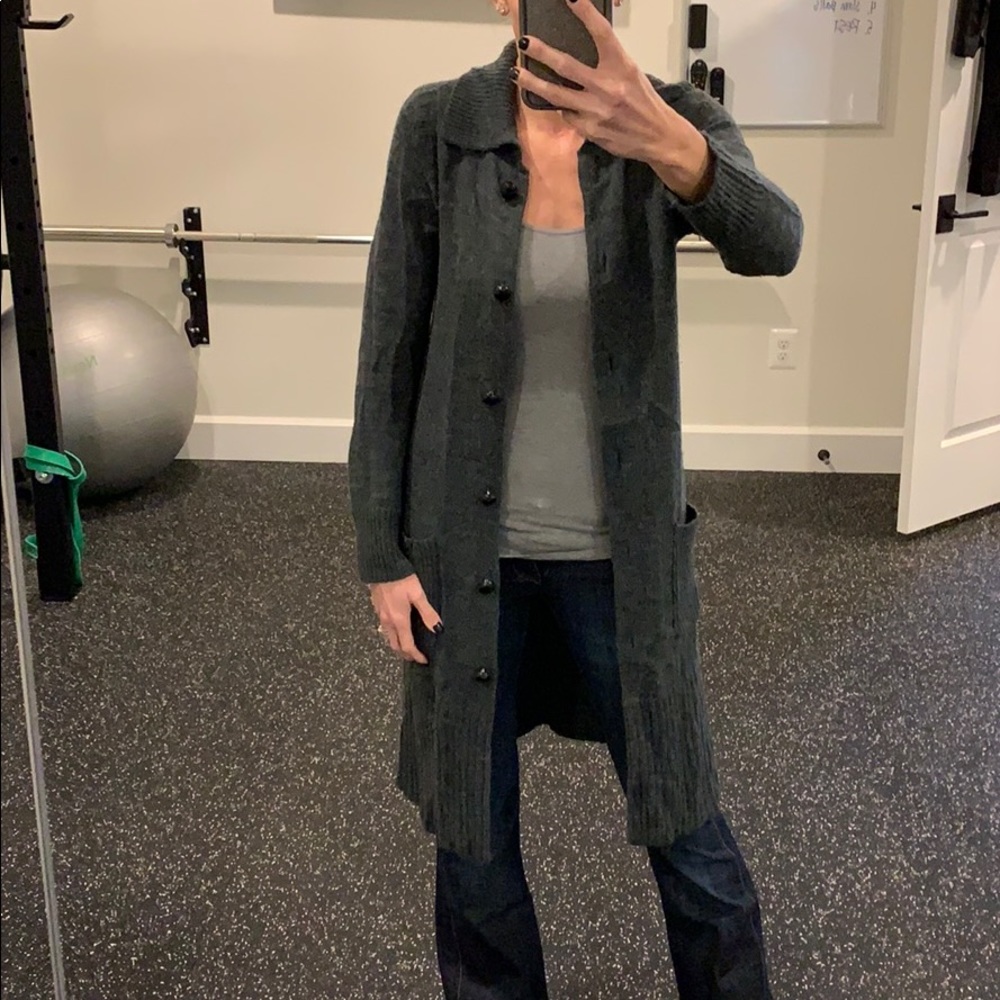 Jcrew grey, long sweater
